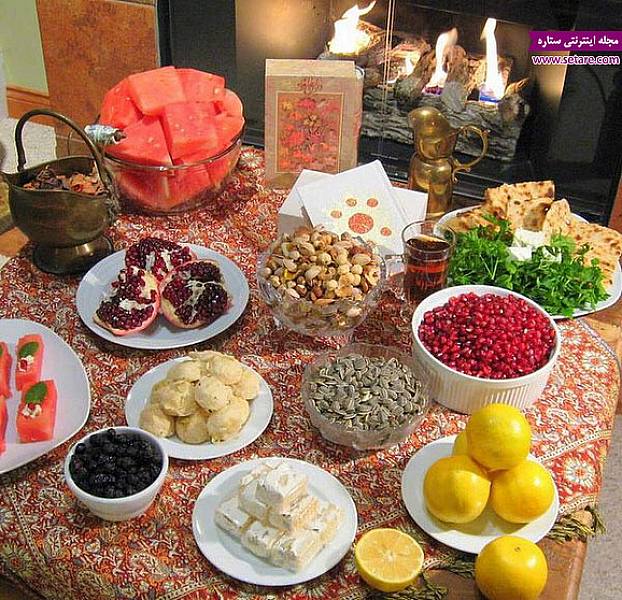 شیک ترین مدل چیدمان سفره شب یلدا