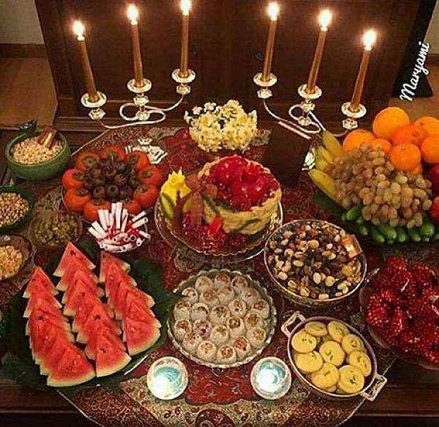 مدل تزیین شب یلدا شیک و ساده