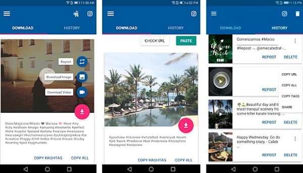 برنامه Video Downloader for Instagram Repost