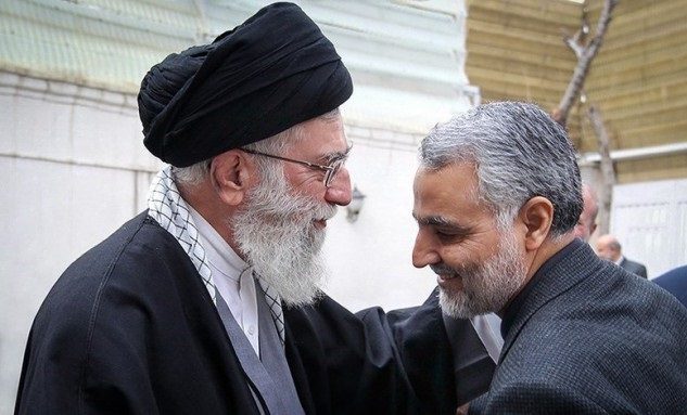 عکس امام خامنه ای با سردار سلیمانی