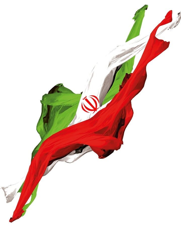 عکس هنری پرچم ایران برای طراحی