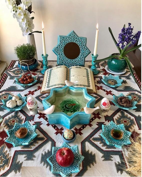 مدل سفره هفت سین سفال