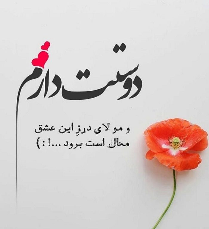 متن زیبا و کوتاه برای دوستت دارم