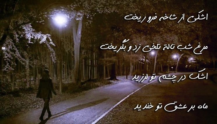 دانلود عکس نوشته شعر کوچه فریدون مشیری