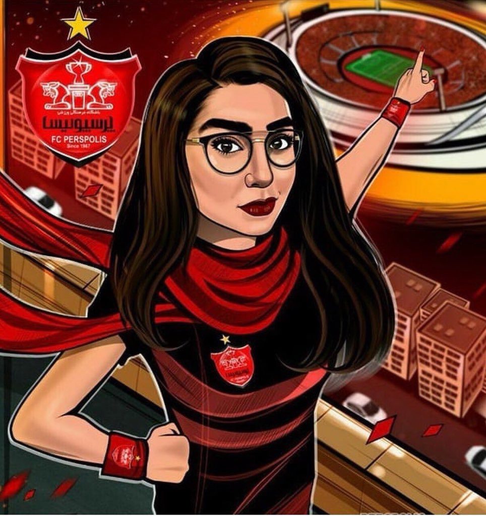 عکس دخترونه پرسپولیسی برای پروفایل