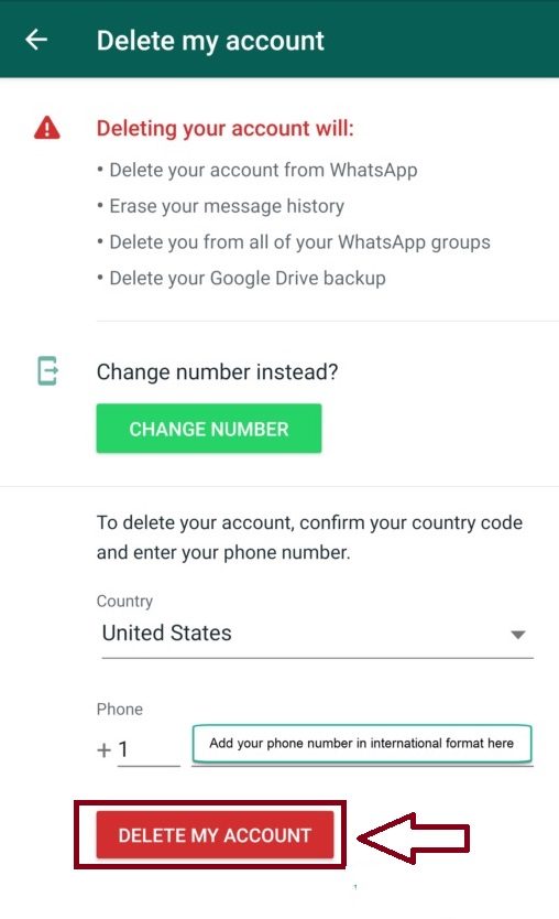نحوه حذف حساب واتس اپ به صورت کامل