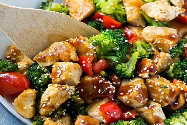 مرغ و سبزیجات_ رژیمی
