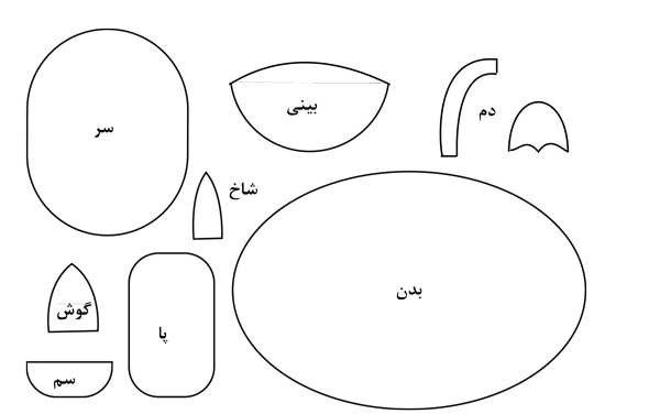 الگلوی گاو_ آموزش گاو نمدی