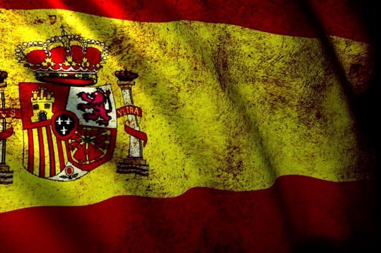 عکس از پرچم کشور اسپانیا